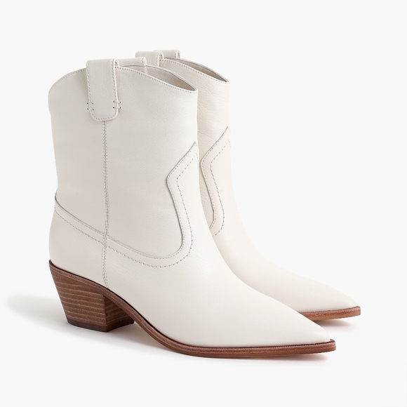 J. Crew Shoes - New JCREW Ivory Western boots in leather